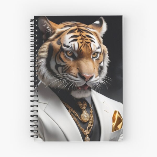 Item preview, Gold Tiger in White Suit  designed and sold by Lazoni.