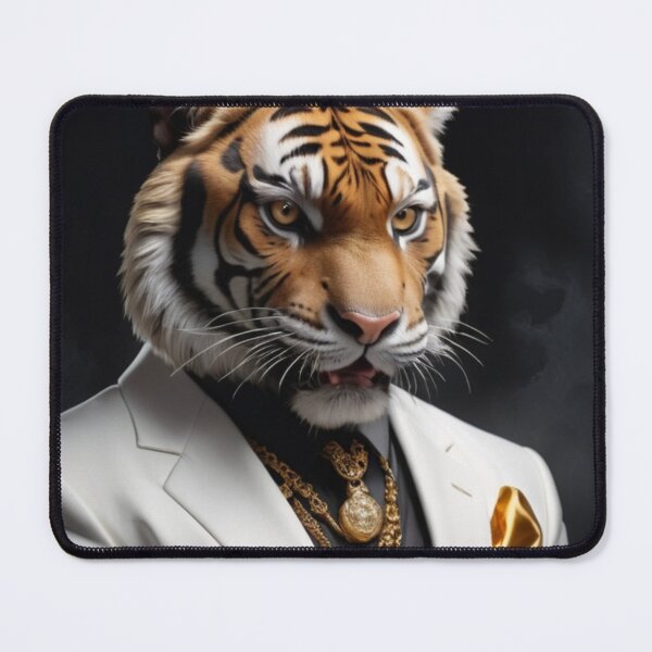 Item preview, Gold Tiger in White Suit designed and sold by Lazoni.