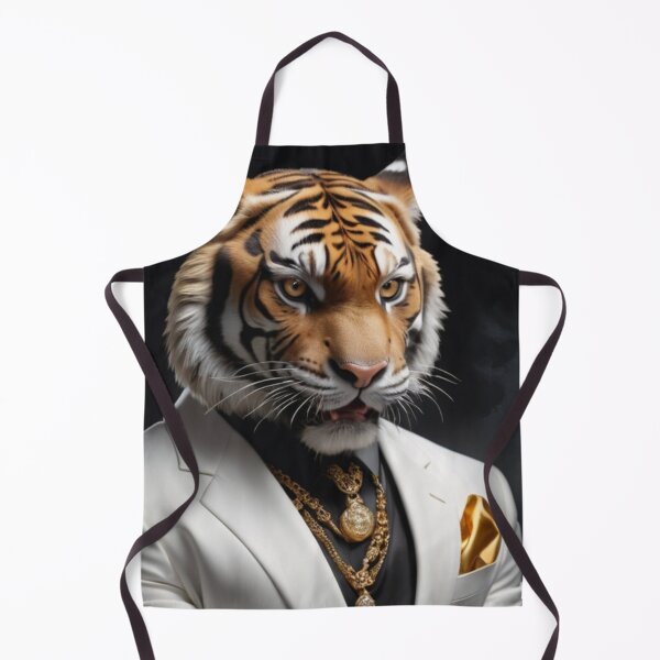 Item preview, Gold Tiger in White Suit designed and sold by Lazoni.