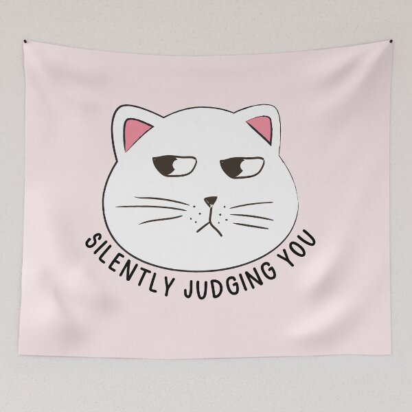 Item preview, Silently judging you - cat side eye designed and sold by Neadoodles.