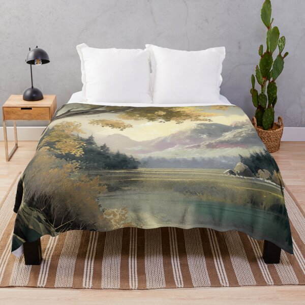 Item preview, Mountain Lake Landscape Artwork designed and sold by CampfireCove.