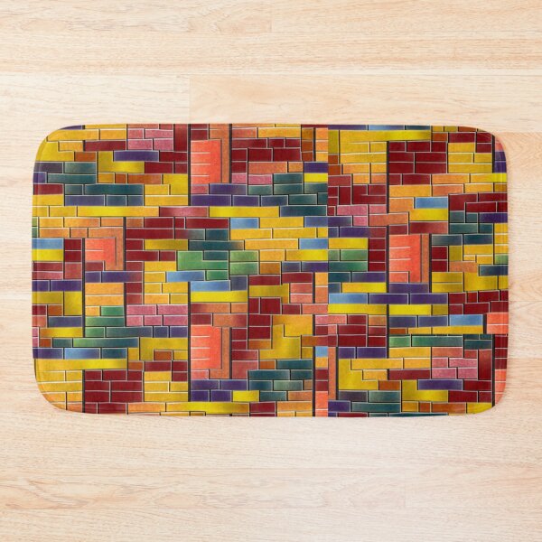 Item preview, Fantasy pattern geometric boxes black orange grey colorful designed and sold by G-M-Designs.