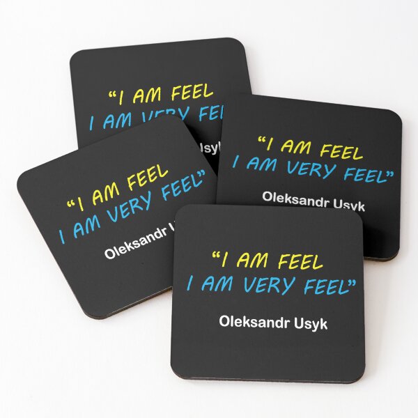 Item preview, "I AM FEEL. I AM VERY FEEL"  - Usyk, Heavyweight boxing champion. designed and sold by Art-for-World.