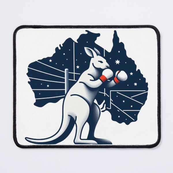 Item preview, Australia Minimalist Boxing Kangaroo designed and sold by Martial-Art-23.