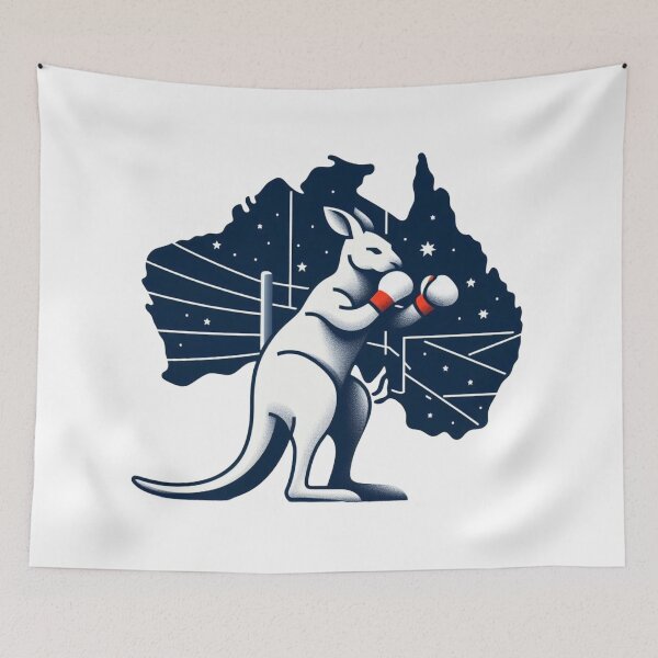 Item preview, Australia Minimalist Boxing Kangaroo   designed and sold by Martial-Art-23.