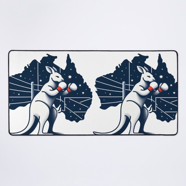 Item preview, Australia Minimalist Boxing Kangaroo designed and sold by Martial-Art-23.