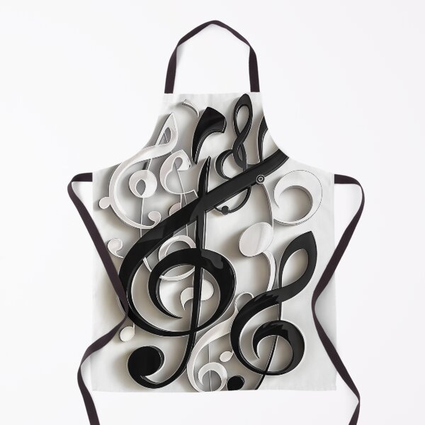 Item preview, 3 dimensional music note collage print designed and sold by dcrc.