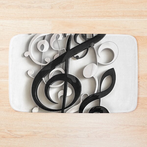 Item preview, 3 dimensional music note collage print designed and sold by dcrc.