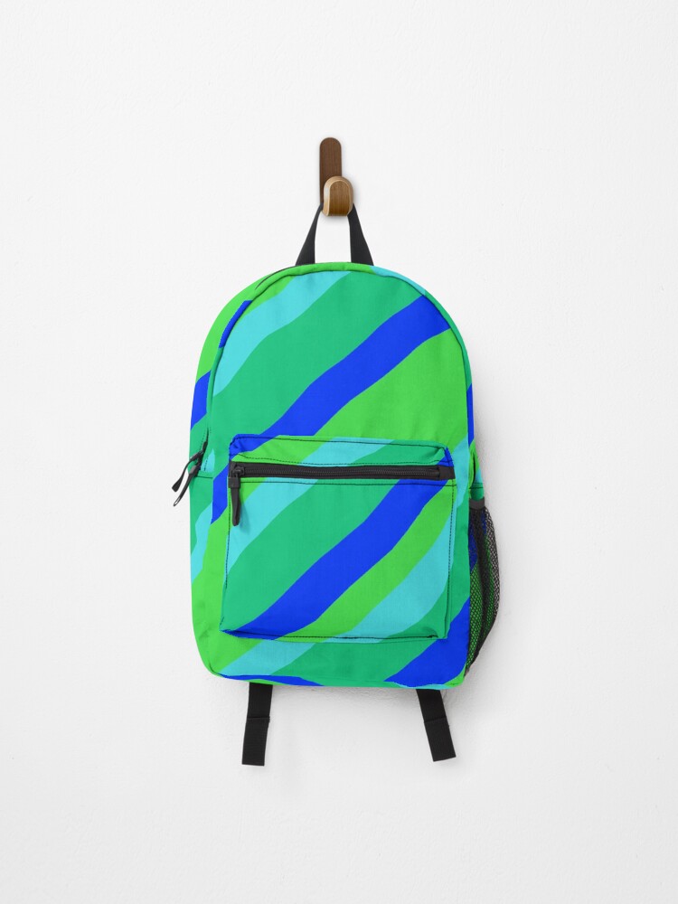 Thumbnail 1 of 3, Backpack, Blue Green Pattern designed and sold by awsomepatterns.