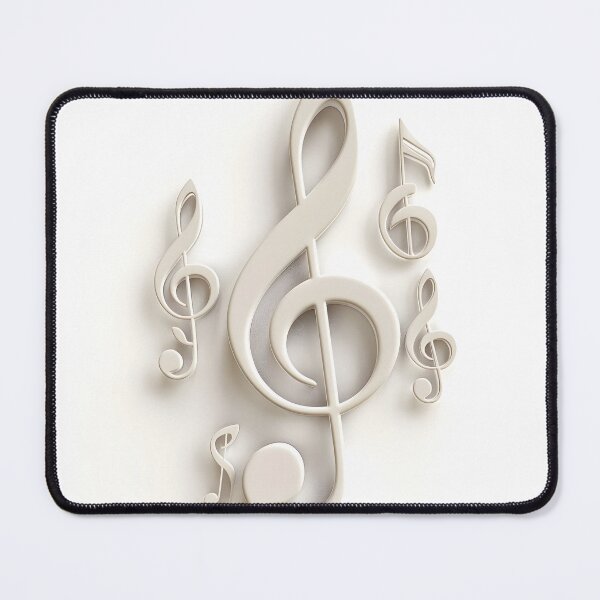 Item preview, 3 dimensional music note collage print designed and sold by dcrc.