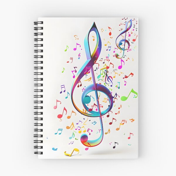 Item preview, 3 dimensional music note collage print designed and sold by dcrc.