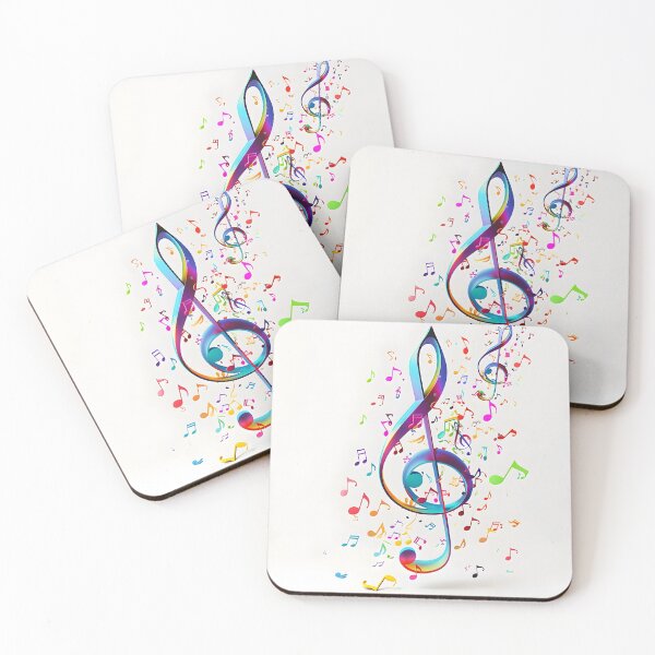 Item preview, 3 dimensional music note collage print designed and sold by dcrc.