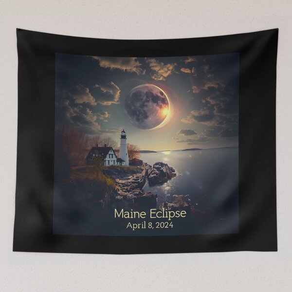 Item preview, Maine 2024 Solar Eclipse Design designed and sold by David Balzen.