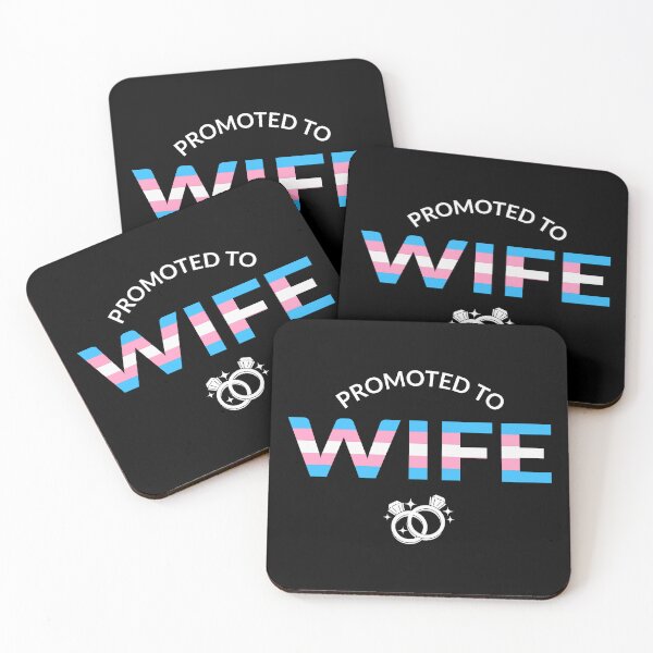 Item preview, Trans Pride Flag Colors - Promoted To Wife I designed and sold by Lemon Pepper.