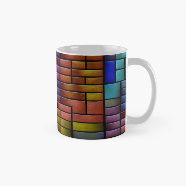 Item preview, fantasy pattern geometric boxes black green blue yellow orange grey colorful designed and sold by G-M-Designs.