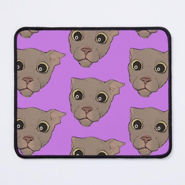 Item preview, Shocked cat meme /purple background designed and sold by NessTheArtist.