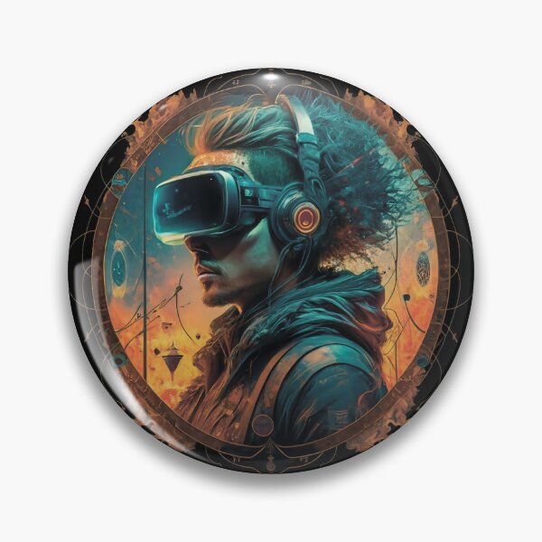 Artikelvorschau, Mann mit Computer-Gaming-Brille entworfen und verkauft von MagelliShop.