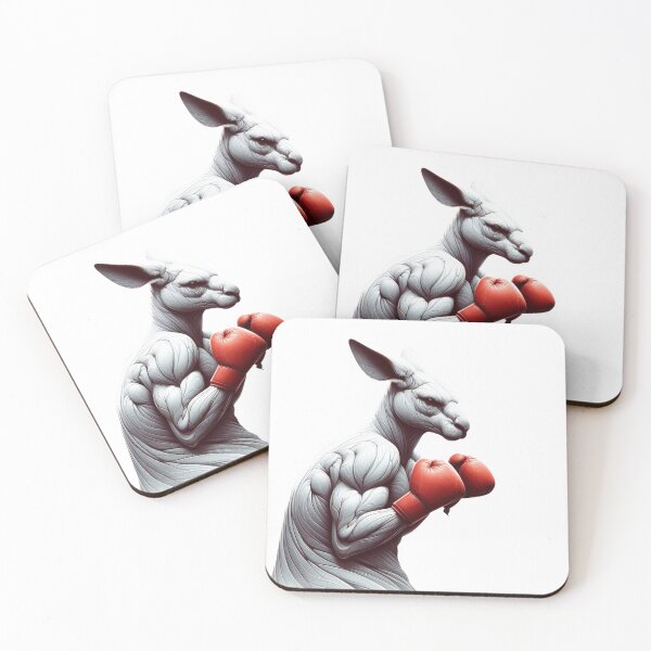 Item preview, Muscle Kangaroo Boxing Gloves Red  designed and sold by Martial-Art-23.