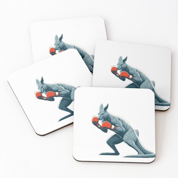 Item preview, Boxing Kangaroo Red Gloves Futuristic Style  designed and sold by Martial-Art-23.