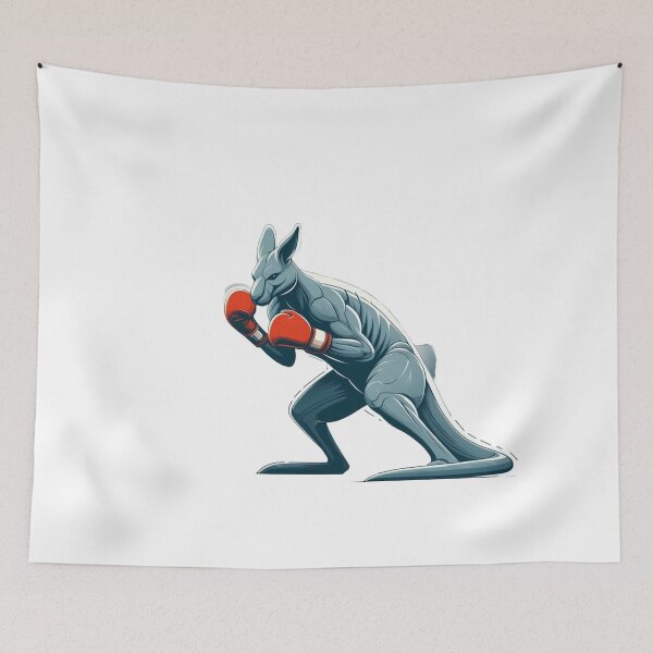 Item preview, Boxing Kangaroo Red Gloves Futuristic Style  designed and sold by Martial-Art-23.