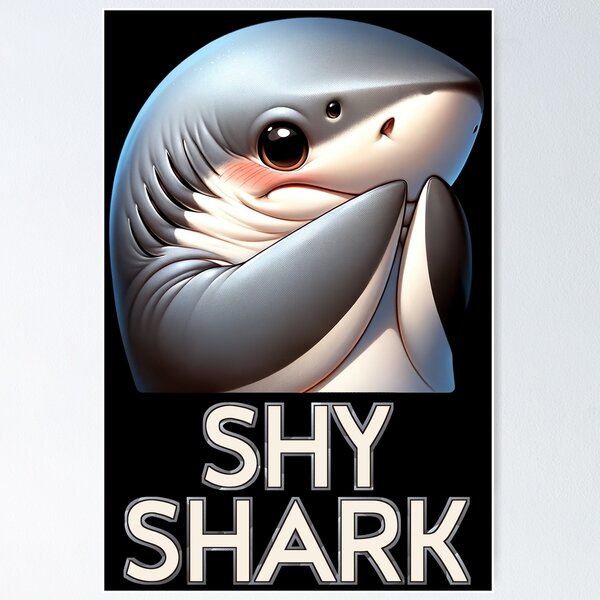 Item preview, Shy Shark designed and sold by Psyberspace.