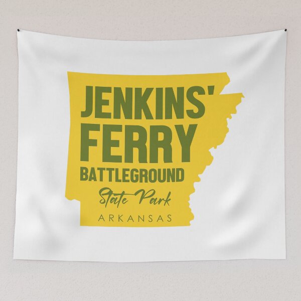 Item preview, Jenkins' Ferry Battleground State Park Arkansas Map designed and sold by bivenart.