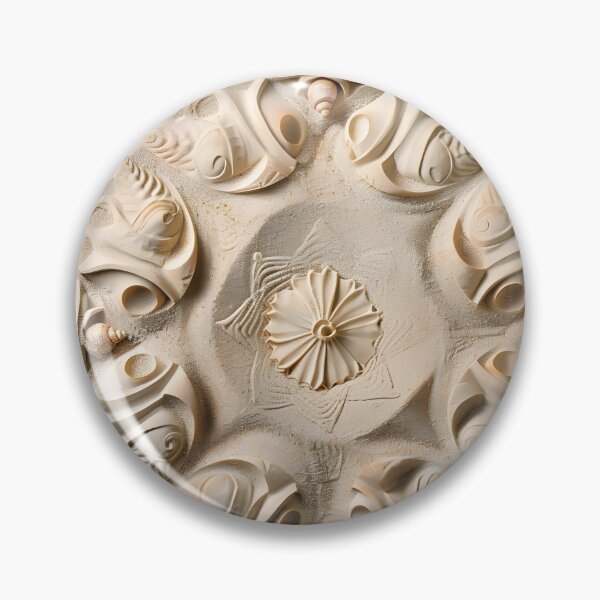 Item preview, Seashell beach decorative design print designed and sold by dcrc.
