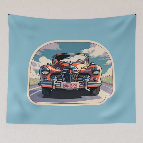 Item preview, Cool Classic Vintage Car On The Road designed and sold by TheArtOfPat.