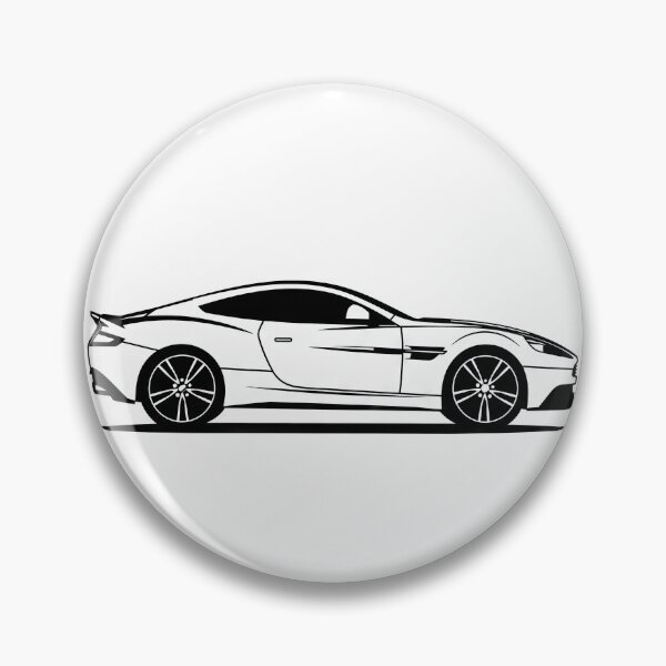 Item preview, Vector illustration of a stylish Aston Martin V8 Vantage sports car featuring modern automotive design designed and sold by Jerhus.