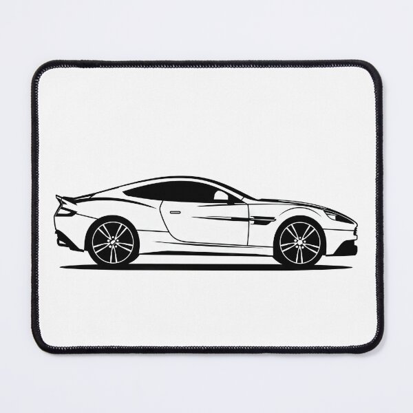 Item preview, Vector illustration of a stylish Aston Martin V8 Vantage sports car featuring modern automotive design designed and sold by Jerhus.