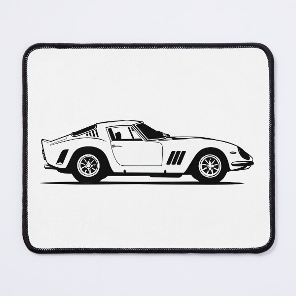 Item preview, Vector illustration of a stylish Ferrari 250 GTO sports car featuring modern automotive design designed and sold by Jerhus.