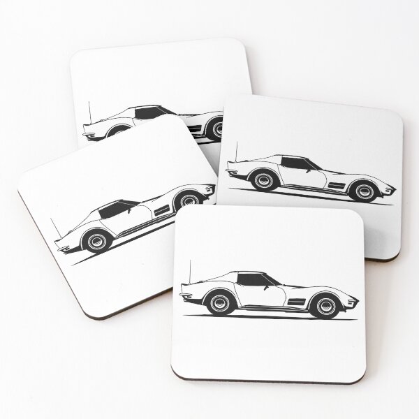 Item preview, Vector illustration of a stylish Corvette C3 Stingray sports car featuring modern automotive design designed and sold by Jerhus.