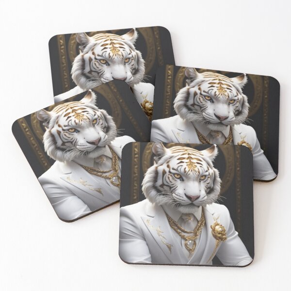 Item preview, Lux White Tiger designed and sold by Lazoni.