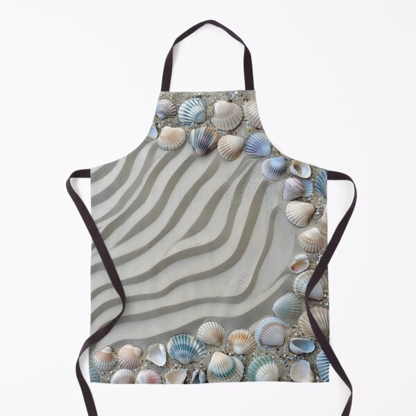 Item preview, seashell beach decorative design print designed and sold by dcrc.