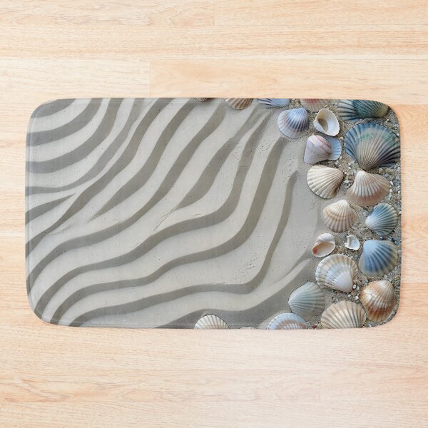 Item preview, seashell beach decorative design print designed and sold by dcrc.