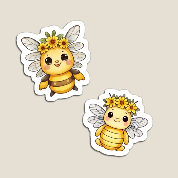 Item preview, Honeybee wearing floral crown designed and sold by Nolan6.