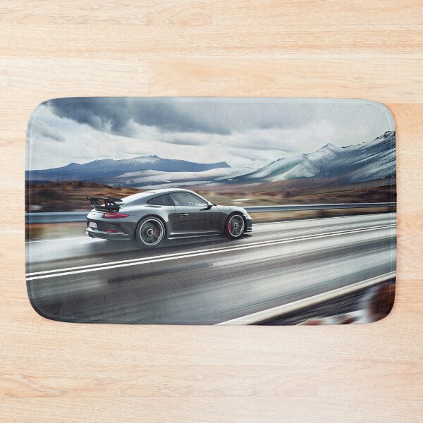 Item preview, Porsche 911 GT3 Speeding on a Snowy Mountain Highway designed and sold by OwnByCats.