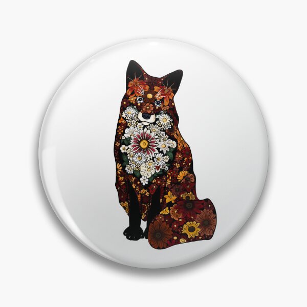 Artikelvorschau, Blumenfuchs entworfen und verkauft von Moon Dog Art.