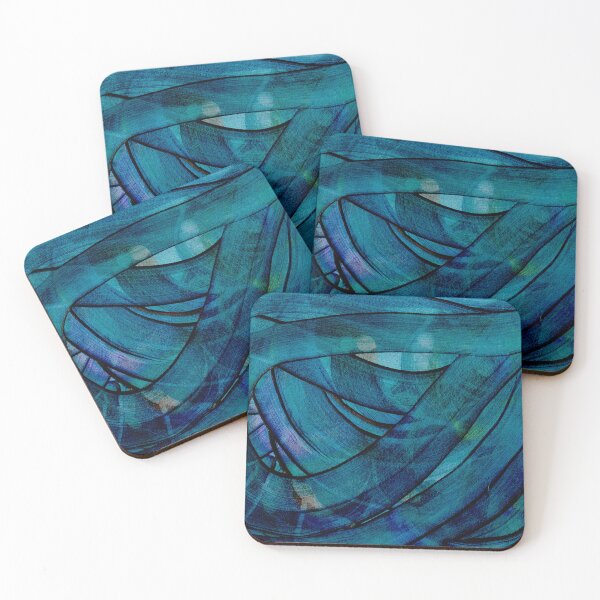 Item preview, Looping Swirl Prussian Blue designed and sold by chriskoester73.