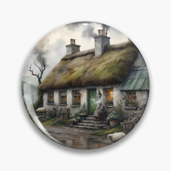Item preview, Tranquil Thatched Cottage designed and sold by Patriot Artyfact.