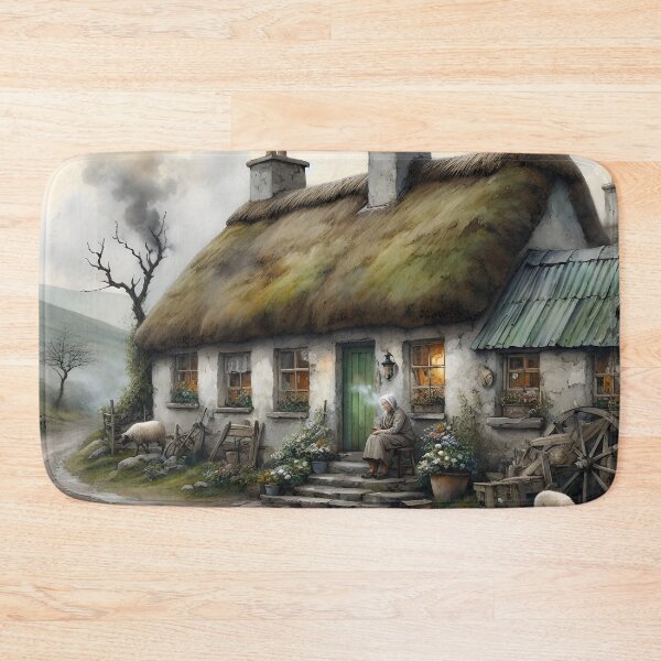 Item preview, Tranquil Thatched Cottage designed and sold by Patriot Artyfact.