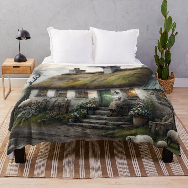 Item preview, Tranquil Thatched Cottage designed and sold by Patriot Artyfact.