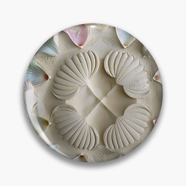 Item preview, seashell beach decorative design print designed and sold by dcrc.
