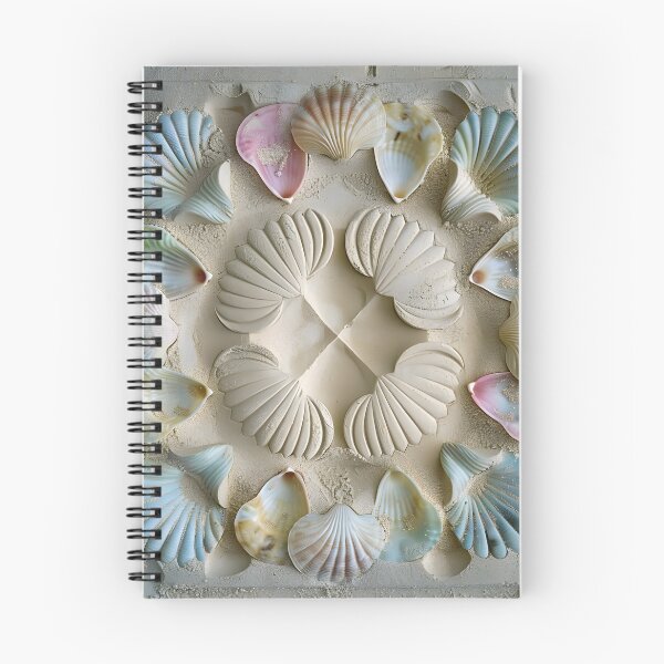 Item preview, seashell beach decorative design print designed and sold by dcrc.
