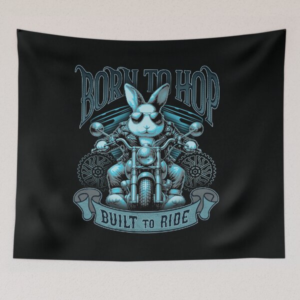 Item preview, Born to Hop, Built to Ride Biker Style Bunny Design designed and sold by CRHPOD20.