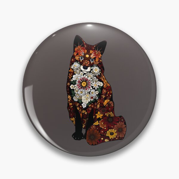 Artikelvorschau, Blumenfuchs entworfen und verkauft von Moon Dog Art.