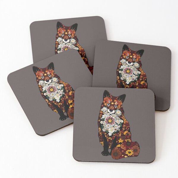 Artikelvorschau, Blumenfuchs entworfen und verkauft von Moon Dog Art.