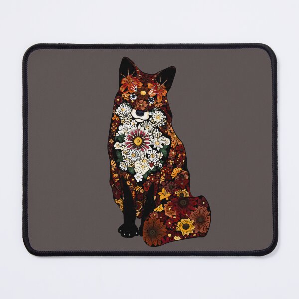 Artikelvorschau, Blumenfuchs entworfen und verkauft von Moon Dog Art.