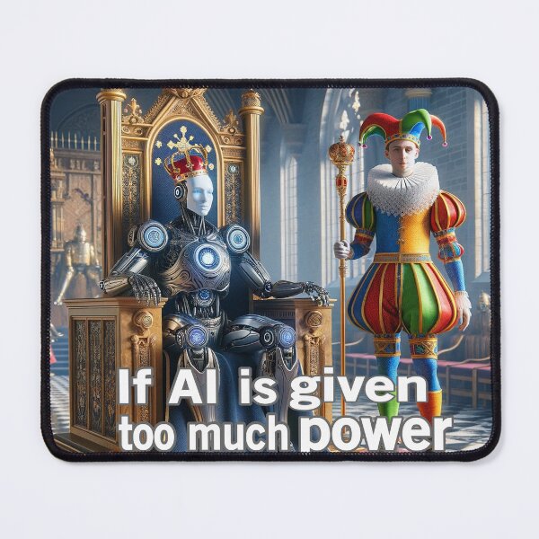Item preview, If AI Is Given Too Much Power designed and sold by Surreallytee.