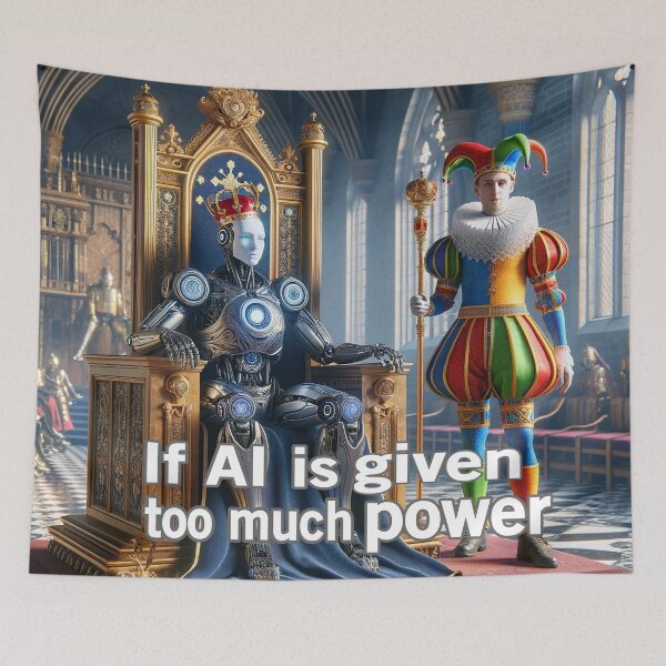 Item preview, If AI Is Given Too Much Power designed and sold by Surreallytee.